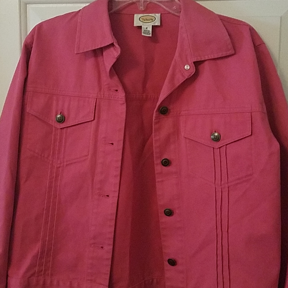 Classic Pink Boyfriend Jean Jacket